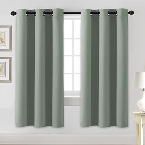 PrimeBeau Essential Blackout Thermal Insulated Curtain Drapes Set of 2 panels, 42 Series
