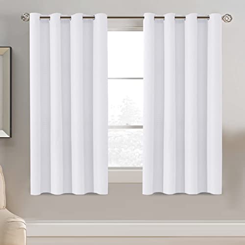 PrimeBeau Faux Linen Room Darkening Blackout Curtain Sold by 1 Panel, Short