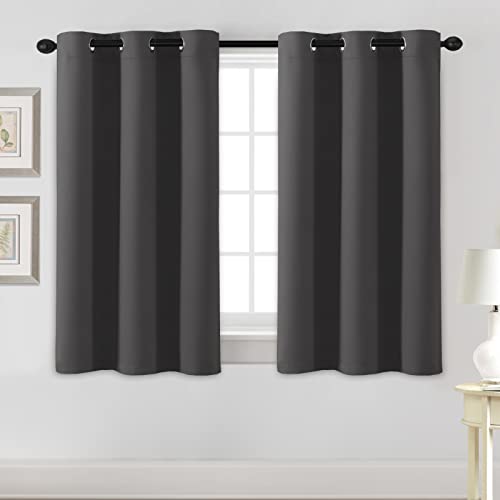 PrimeBeau Essential Blackout Thermal Insulated Curtain Drapes Set of 2 panels, 42 Series