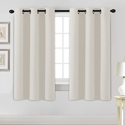 PrimeBeau Essential Blackout Thermal Insulated Curtain Drapes Set of 2 panels, 42 Series
