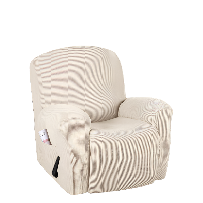1-Piece Jacquard Stretch Recliner Slipcover