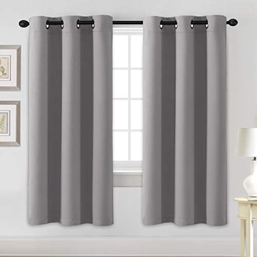 PrimeBeau Essential Blackout Thermal Insulated Curtain Drapes Set of 2 panels, 42 Series