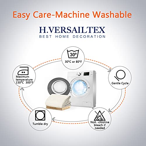 H.VERSAILTEX Reversible Quilted Recliner Covers Recliner Chair Cover Water Resistant Furniture Protector Washable Couch Cover with Elastic Straps for Kids, Pets (Recliner, Ivory/Beige)