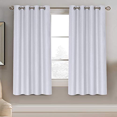 PrimeBeau Faux Linen Room Darkening Blackout Curtain Sold by 1 Panel, Short