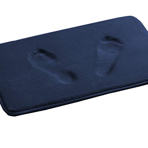 PrimeBeau Luxurious Memory Foam Bath Mat - Super Soft Microfiber Rugs, Water Absorbent, Machine Washable (1 Piece)