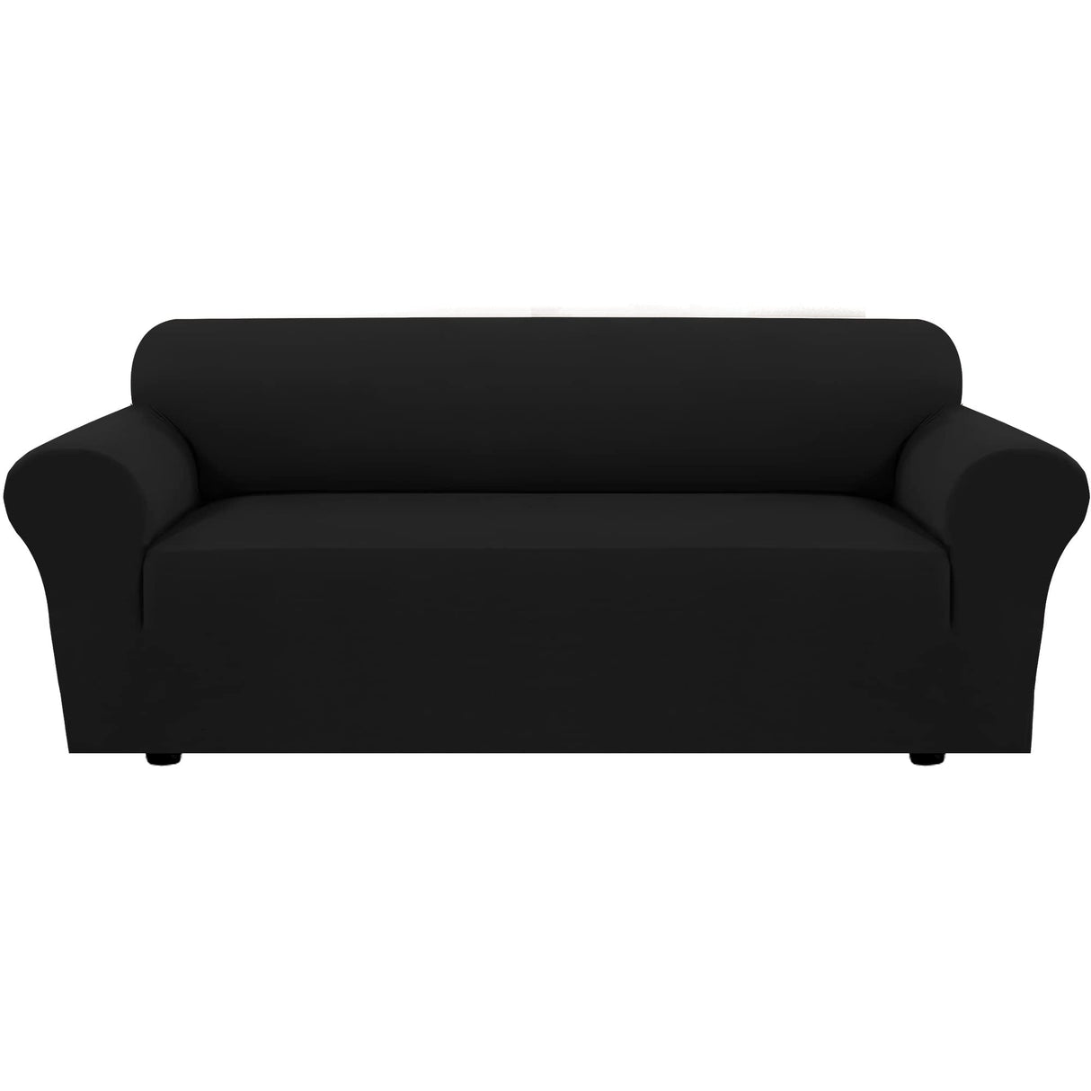 PrimeBeau 2023 Version Sofa Cover 1-Piece Stretch Couch Covers for 3 and 4 Cushions Couch Sofa Cover Spandex Non Slip Soft Form Fit Furniture Protector with Elastic Bottom