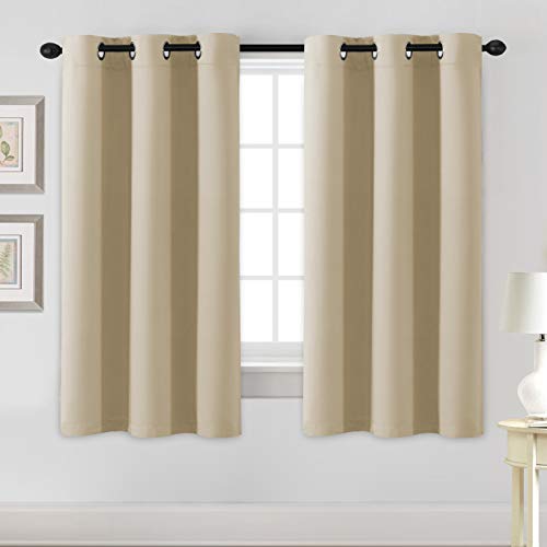 PrimeBeau Essential Blackout Thermal Insulated Curtain Drapes Set of 2 panels, 42 Series
