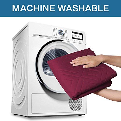 PrimeBeau Reversible Armchair Protector Slipcover Water Resistant Anti-Slip Couch Cover with Elastic Straps, Pets Protection, Stylish Decor, Easy Care