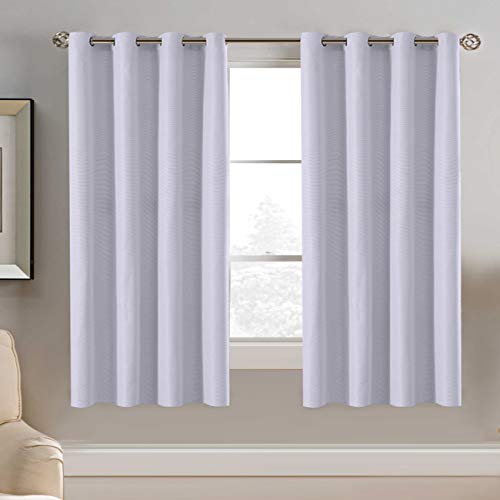 PrimeBeau Faux Linen Room Darkening Blackout Curtain Sold by 1 Panel, Short