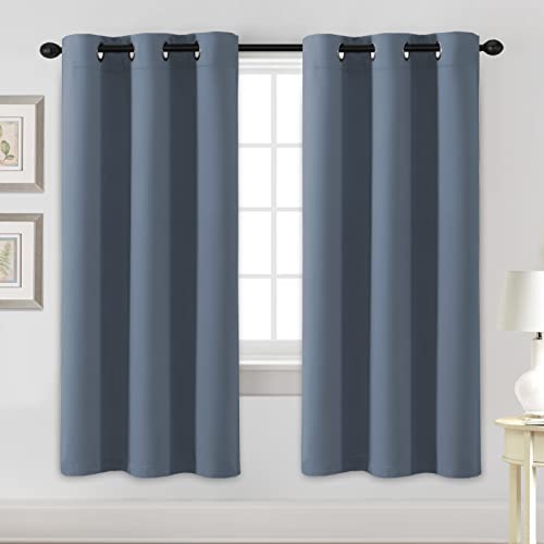PrimeBeau Essential Blackout Thermal Insulated Curtain Drapes Set of 2 panels, 42 Series