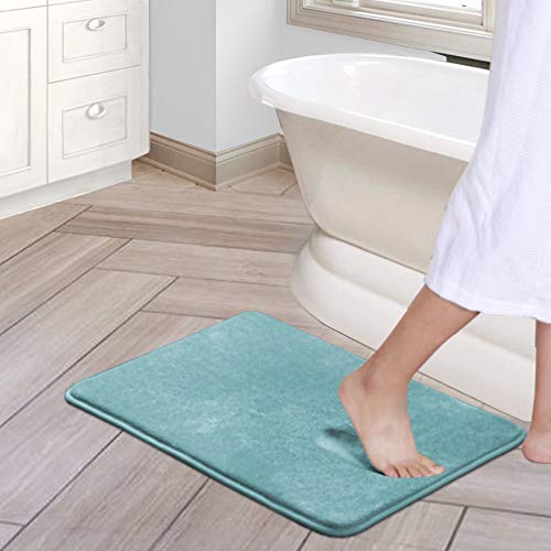 PrimeBeau Luxurious Memory Foam Bath Mat - Super Soft Microfiber Rugs, Water Absorbent, Machine Washable (1 Piece)