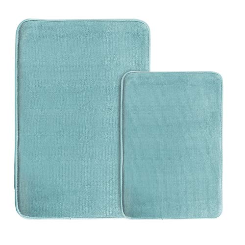 PrimeBeau Luxurious Memory Foam Bath Mat - Super Soft Microfiber Rugs, Water Absorbent, Machine Washable (1 Piece)