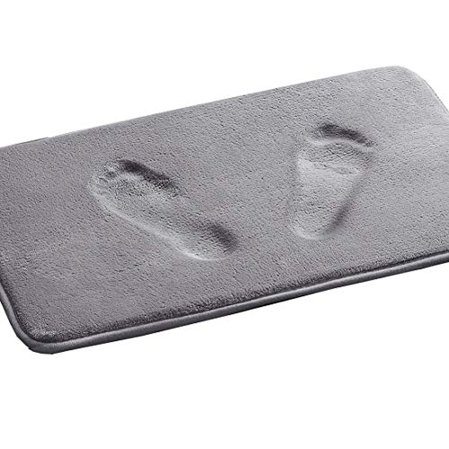PrimeBeau Luxurious Memory Foam Bath Mat - Super Soft Microfiber Rugs, Water Absorbent, Machine Washable (1 Piece)