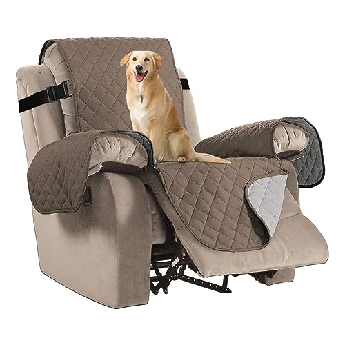 PrimeBeau Reversible Quilted Recliner & Oversize Recliner Covers - Stylish Furniture Protection & Decor Enhancement