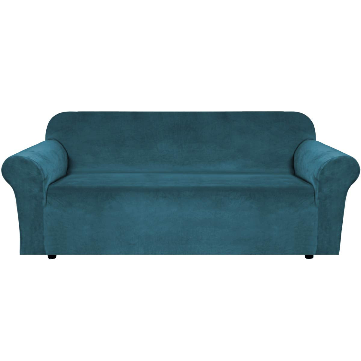 PrimeBeau Stretch Velvet Sofa Covers Large Couch Covers Sofa Slipcovers Furniture Protector Soft with Non Slip Elastic Bottom, Feature Thick Comfy Rich Velour