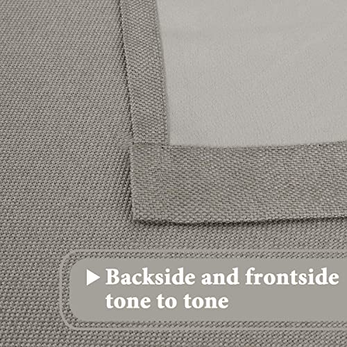 PrimeBeau Faux Linen Room Darkening Blackout Curtain Sold by 1 Panel, Short