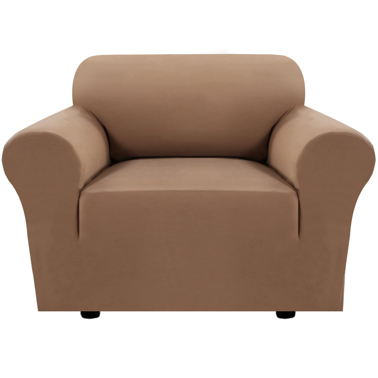 PrimeBeau 2023 Version Armchair Cover 1-Piece Stretch Couch Covers for 1 Cushion Couch Sofa Cover Spandex Non Slip Soft Form Fit Furniture Protector with Elastic Bottom