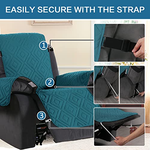 PrimeBeau New Diamond Quilted Recliner Covers Water Resistant Protector