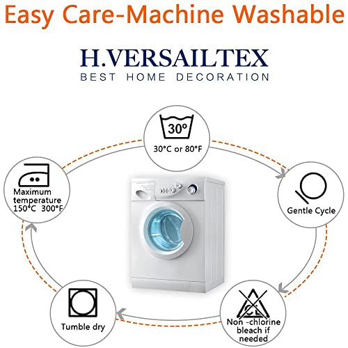 PrimeBeau Faux Linen Room Darkening Blackout Curtain Sold by 1 Panel, Short