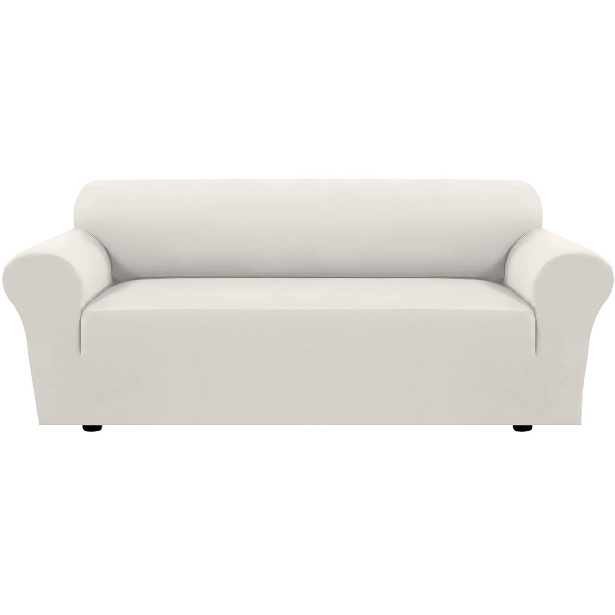 PrimeBeau 2023 Version Sofa Cover 1-Piece Stretch Couch Covers for 3 and 4 Cushions Couch Sofa Cover Spandex Non Slip Soft Form Fit Furniture Protector with Elastic Bottom