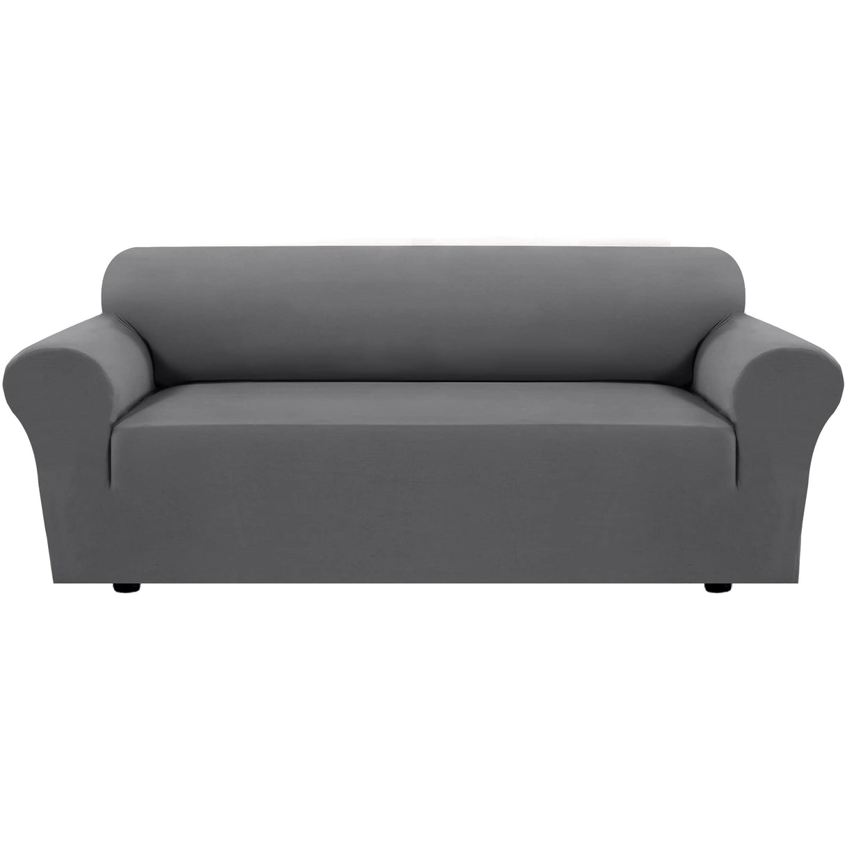 PrimeBeau 2023 Version Sofa Cover 1-Piece Stretch Couch Covers for 3 and 4 Cushions Couch Sofa Cover Spandex Non Slip Soft Form Fit Furniture Protector with Elastic Bottom