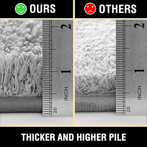 PrimeBeau Bathroom Rug Tufted Bath Mat Non Slip Area Rug,Extra Soft Absorbent Shaggy Kitchen Rug Microfiber Fast Dry- 1 Piece