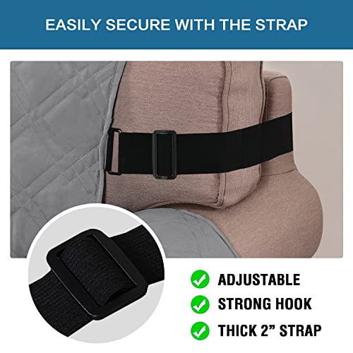 H.VERSAILTEX 100% Waterproof Recliner Chair Cover, Non Slip Recliner Covers for Recliner Chair with Elastic Straps, Washable Lazy Boy Recliner Chair Covers for Kids, Pets (Recliner, Dove Grey)