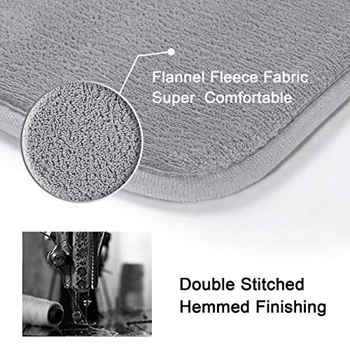 PrimeBeau Luxurious Memory Foam Bath Mat - Super Soft Microfiber Rugs, Water Absorbent, Machine Washable (1 Piece)