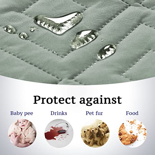 PrimeBeau New Diamond Quilted Recliner Covers Water Resistant Protector