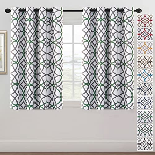 PrimeBeau GEO Pattern Blackout Curtains 2 Panels Set