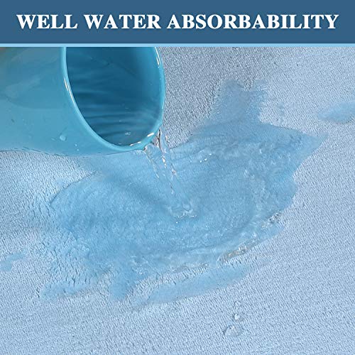 PrimeBeau Luxurious Memory Foam Bath Mat - Super Soft Microfiber Rugs, Water Absorbent, Machine Washable (1 Piece)