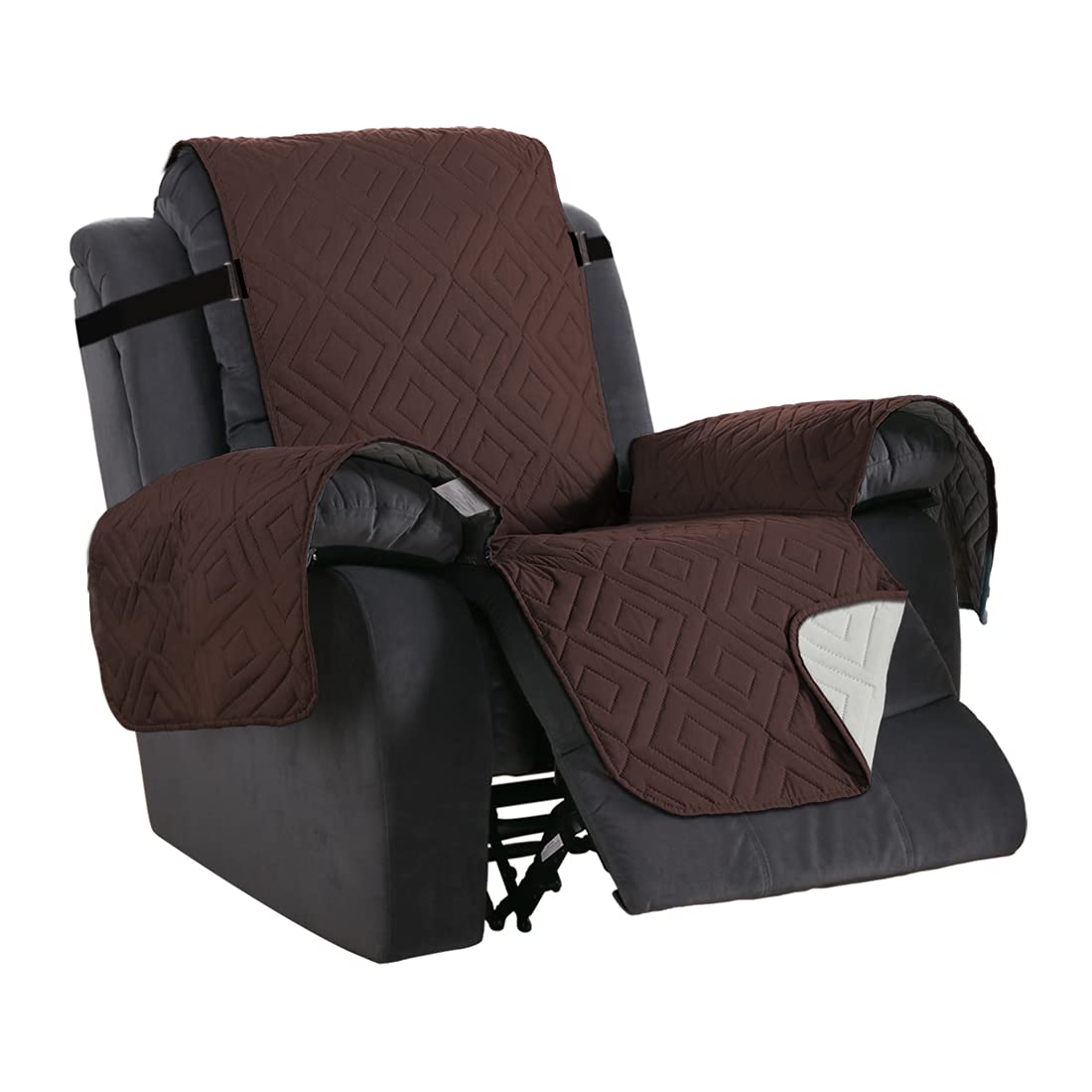 PrimeBeau New Diamond Quilted Recliner Covers Water Resistant Protector