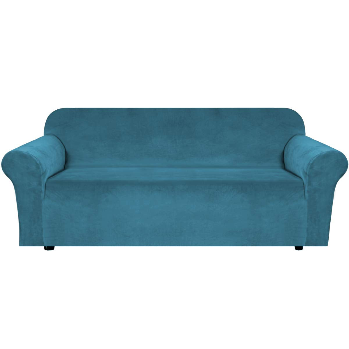 PrimeBeau Stretch Velvet Sofa Covers Large Couch Covers Sofa Slipcovers Furniture Protector Soft with Non Slip Elastic Bottom, Feature Thick Comfy Rich Velour