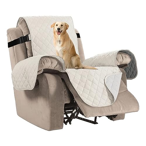 PrimeBeau Reversible Quilted Recliner & Oversize Recliner Covers - Stylish Furniture Protection & Decor Enhancement