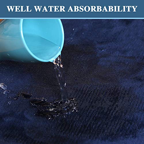 PrimeBeau Luxurious Memory Foam Bath Mat - Super Soft Microfiber Rugs, Water Absorbent, Machine Washable (1 Piece)