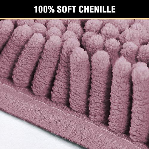 PrimeBeau Bath Mats Non Slip, Soft Shaggy Microfiber, Absorbent, Machine-Washable Rugs(2Pieces)
