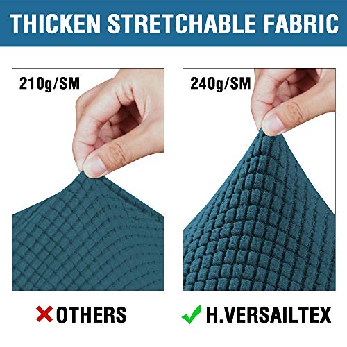 PrimeBeau 4 Pieces Premium Jacquard Sofa Slipcover Set, Sofa and Oversize Sofa