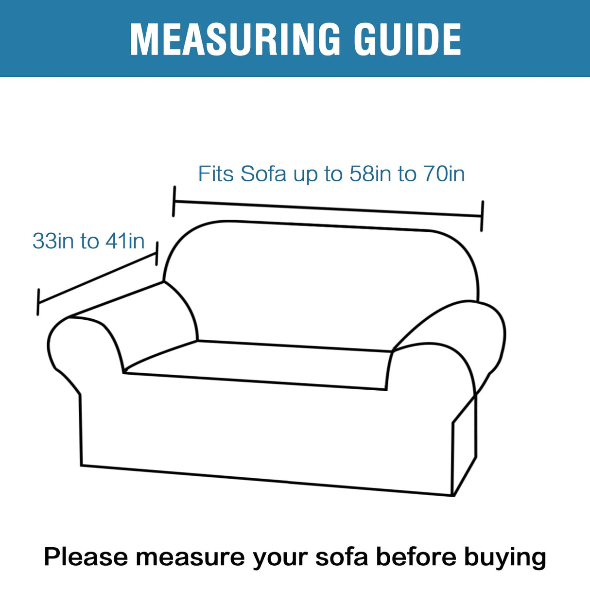 PrimeBeau 2023 Version Loveseat Cover 1-Piece Stretch Couch Covers for 2 Cushion Couch Sofa Cover Spandex Non Slip Soft Form Fit Furniture Protector with Elastic Bottom