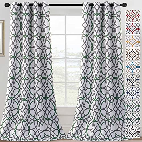 PrimeBeau GEO Pattern Blackout Curtains 2 Panels Set