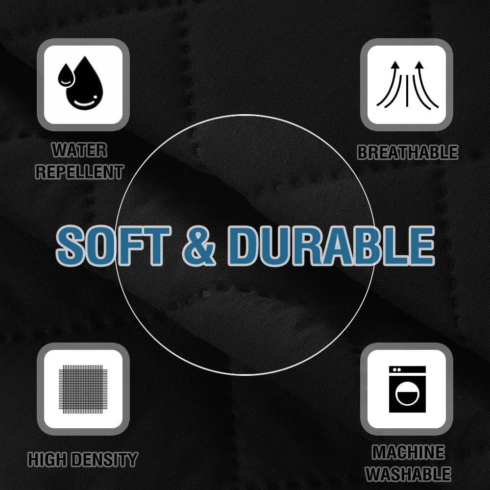 PrimeBeau Armrest Covers for Sofa Water Resistant Couch Arm Covers Remote Control Holder Sofa Armrest Organizer for Magazine, Tablet, Phone, iPad(Set of 2)