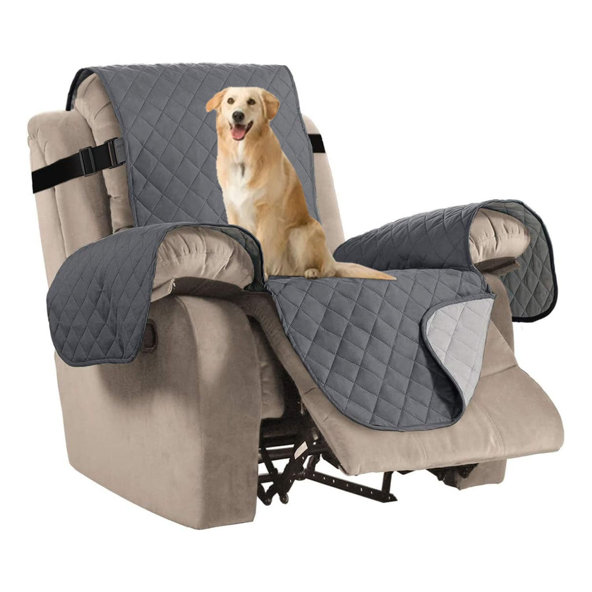 PrimeBeau Reversible Quilted Recliner & Oversize Recliner Covers - Stylish Furniture Protection & Decor Enhancement