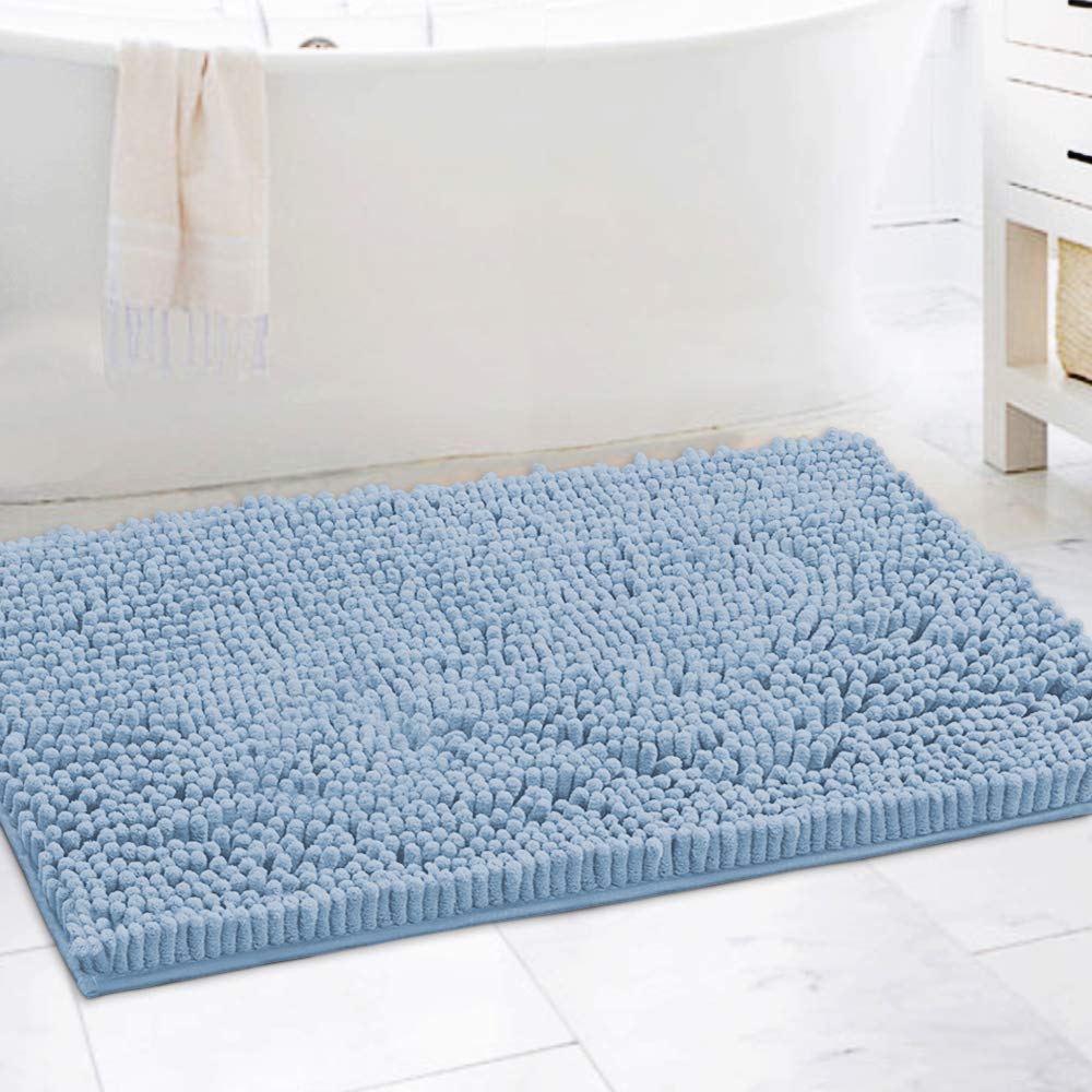 Bathroom Rugs Bath Mats for Bathroom Non Slip Luxury Chenille Bathroom Runner Rug Extra Soft