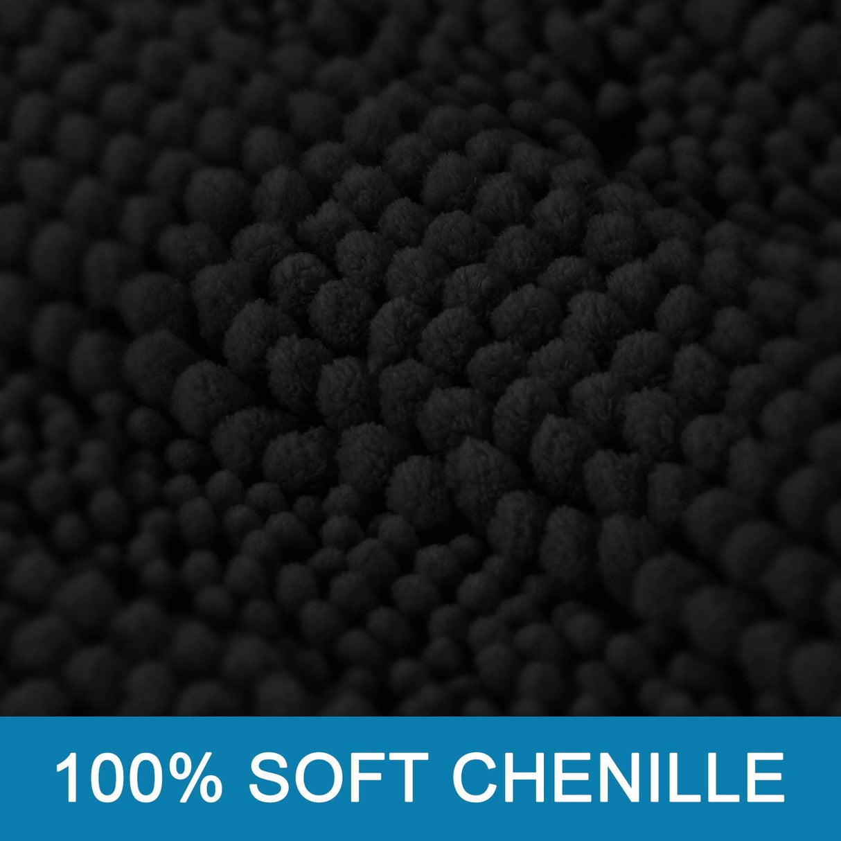 PrimeBeau Luxury Chenille Striped Bath Mats Set | Ultra Thick & Absorbent Non Slip Rugs 59“ x 20"