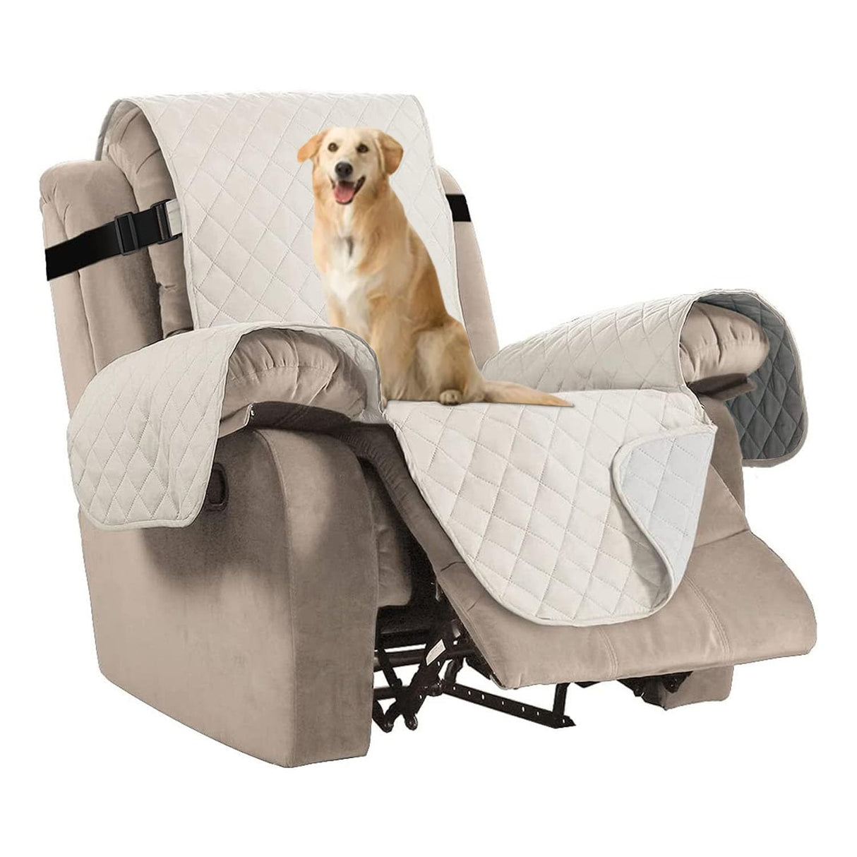PrimeBeau Reversible Quilted Recliner & Oversize Recliner Covers - Stylish Furniture Protection & Decor Enhancement