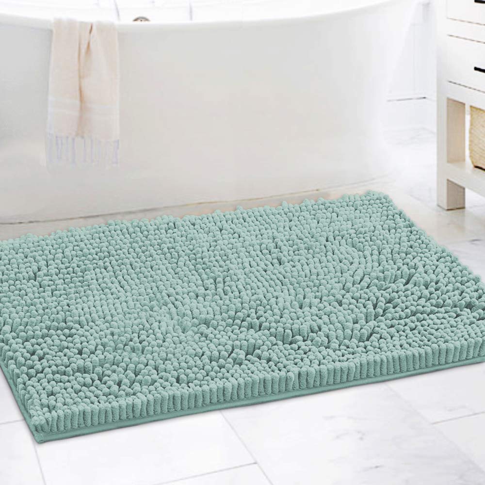 Bathroom Rugs Bath Mats for Bathroom Non Slip Luxury Chenille Bathroom Runner Rug Extra Soft