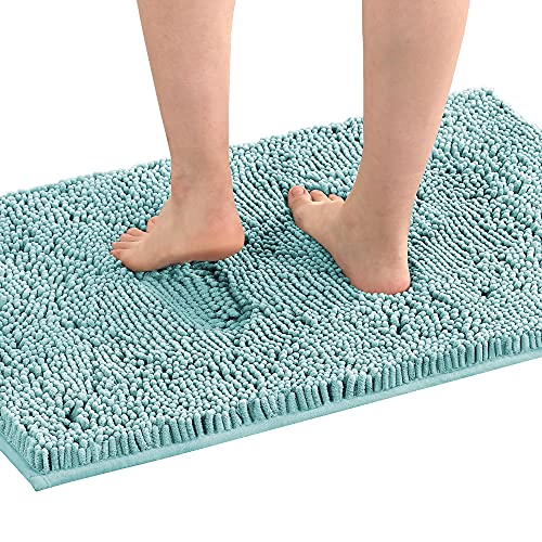 PrimeBeau Luxury Chenille Bath Mat (1 Piece with PVC Back) - Extra Soft, Absorbent, Non-Slip, Quick Dry, Washable