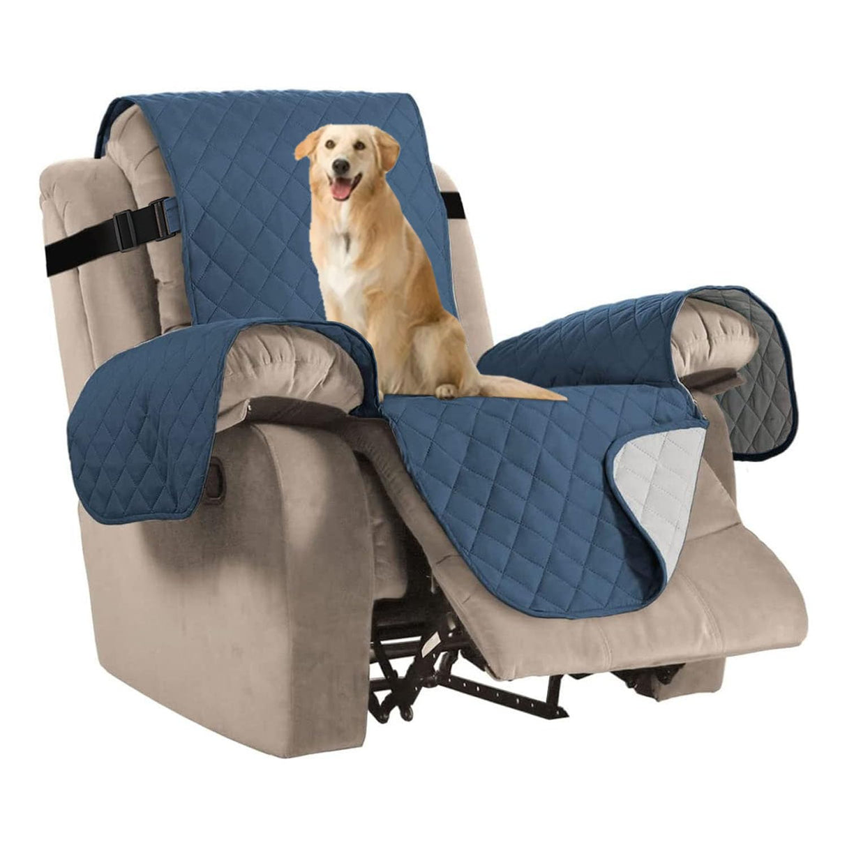 PrimeBeau Reversible Quilted Recliner & Oversize Recliner Covers - Stylish Furniture Protection & Decor Enhancement