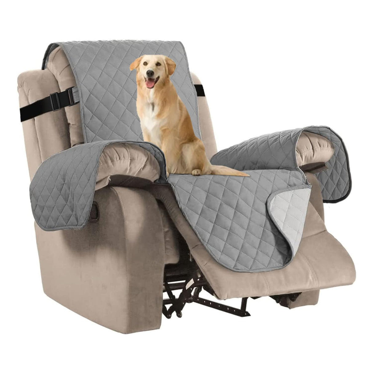 PrimeBeau Reversible Quilted Recliner & Oversize Recliner Covers - Stylish Furniture Protection & Decor Enhancement