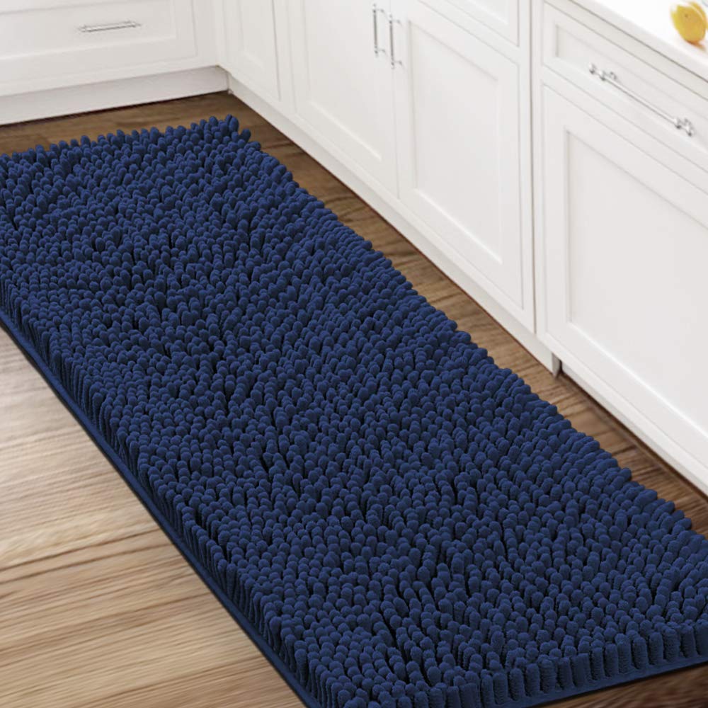 Bathroom Rugs Bath Mats for Bathroom Non Slip Luxury Chenille Bathroom Runner Rug Extra Soft