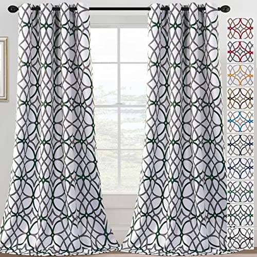PrimeBeau GEO Pattern Blackout Curtains 2 Panels Set